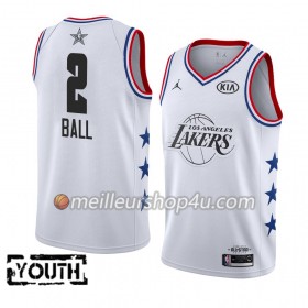 Maillot Basket Enfant Los Angeles Lakers  Lonzo Ball 2 2019 All-Star Jordan Brand Blanc Swingman